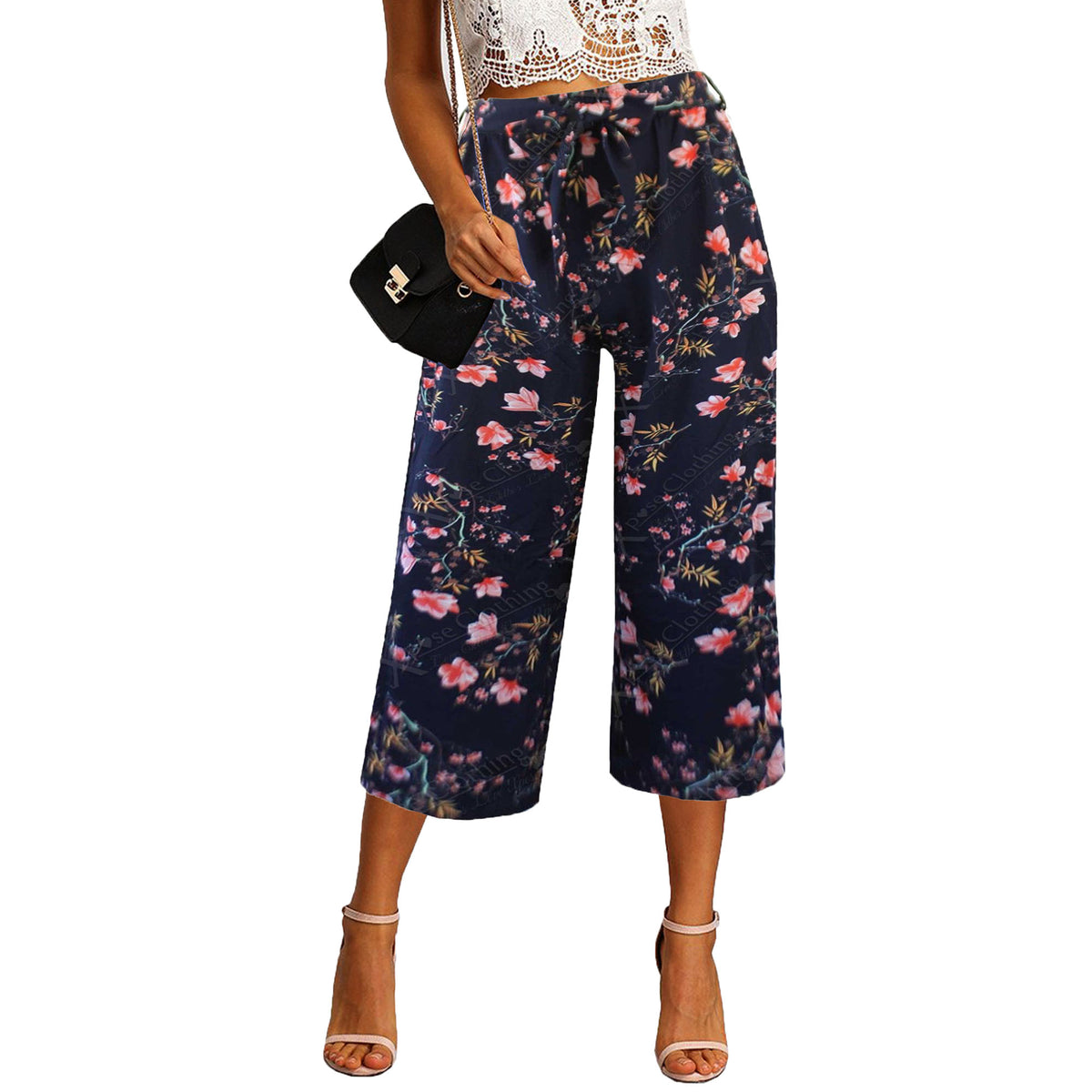 Wide Leg Printed Culottes