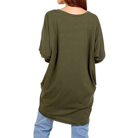 NEW LADIES OVERSIZED FOIL LEOPARD STRIPE PRINT BATWING LOOSE FIT SWEATSHIRT TOP