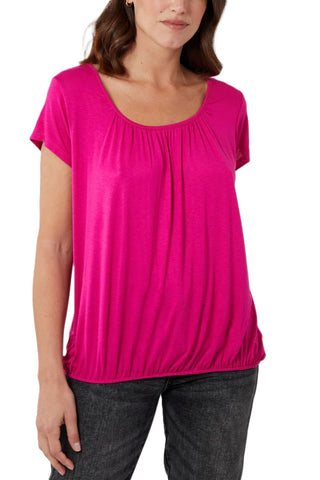 NEW LADIES PLUS SIZE SCOOP NECK STRETCHY JERSEY TOP WOMENS T-SHIRT GYPSY 12-20