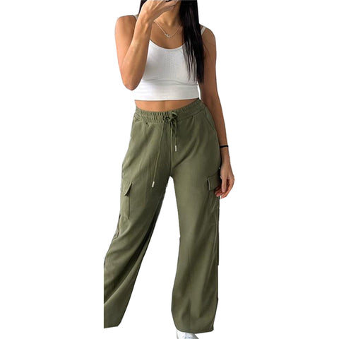 (HL-1099) Flared Combat Trousers