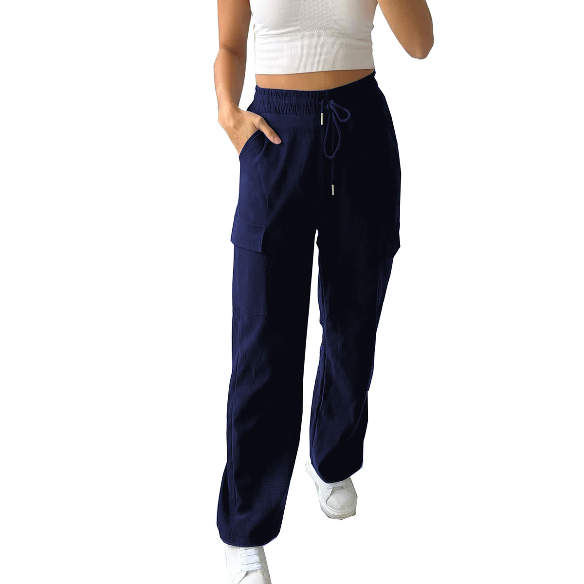 (HL-1099) Flared Combat Trousers