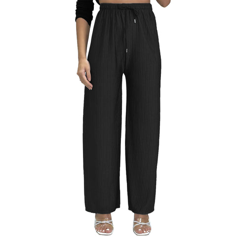 Hannah Ribbed Palazzo Trousers