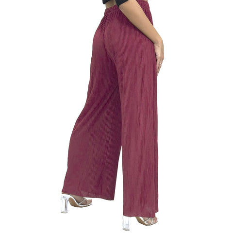 Hannah Ribbed Palazzo Trousers