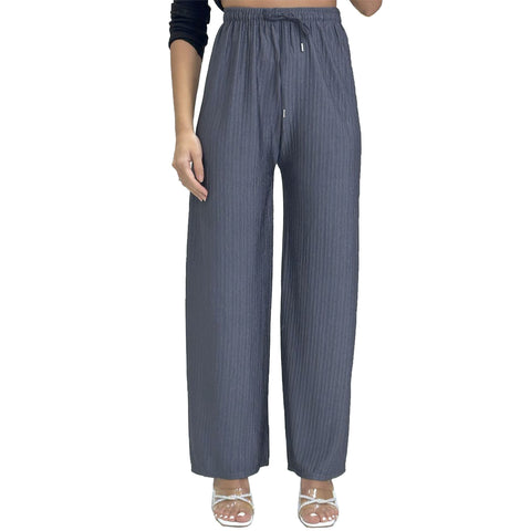 Hannah Ribbed Palazzo Trousers