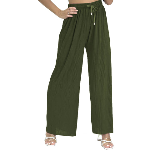 Hannah Ribbed Palazzo Trousers