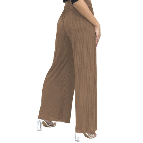 Hannah Ribbed Palazzo Trousers