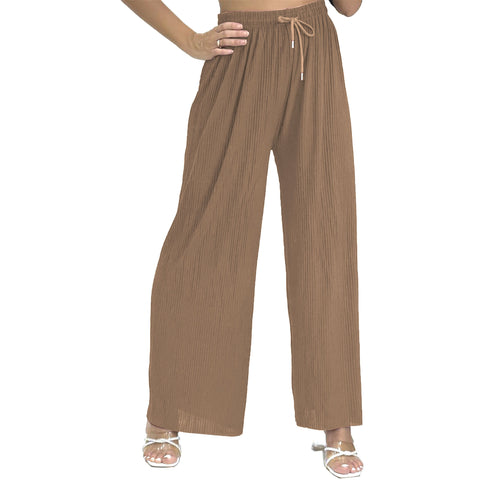 Hannah Ribbed Palazzo Trousers