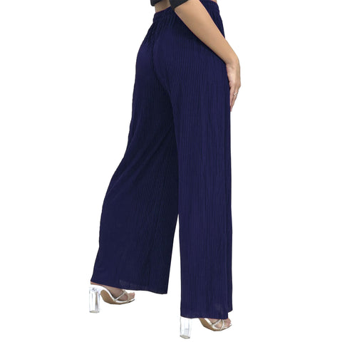 Hannah Ribbed Palazzo Trousers