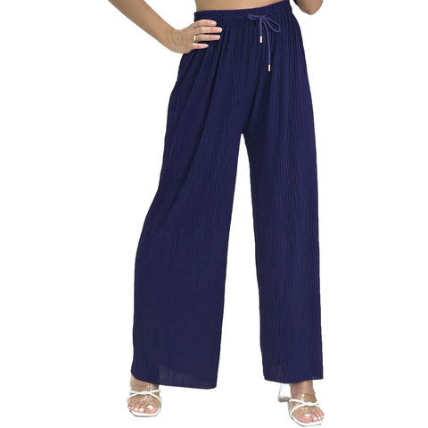 Hannah Ribbed Palazzo Trousers