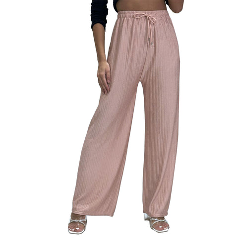 Hannah Ribbed Palazzo Trousers