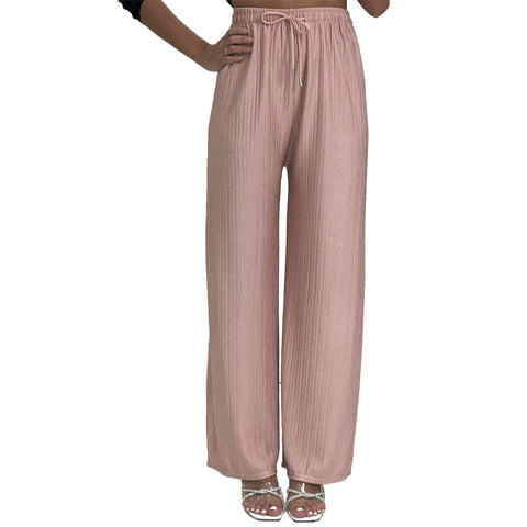 Hannah Ribbed Palazzo Trousers