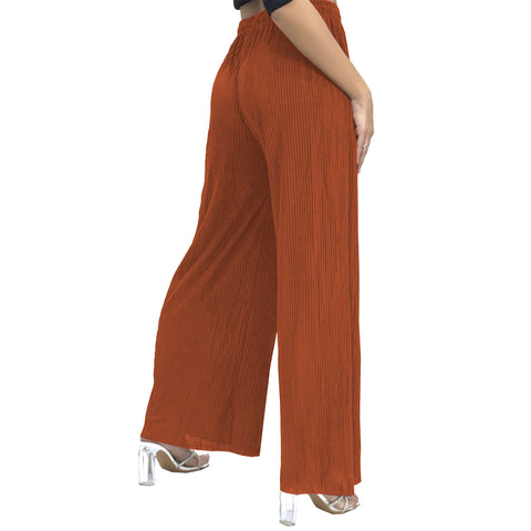 Hannah Ribbed Palazzo Trousers