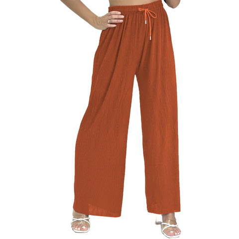 Hannah Ribbed Palazzo Trousers