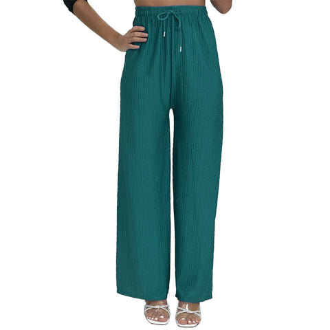 Hannah Ribbed Palazzo Trousers