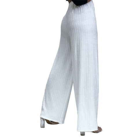 Hannah Ribbed Palazzo Trousers