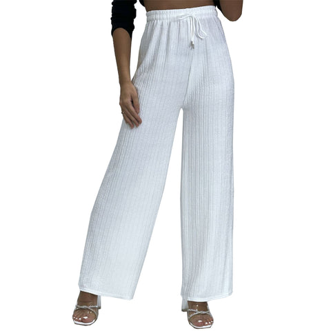 Hannah Ribbed Palazzo Trousers