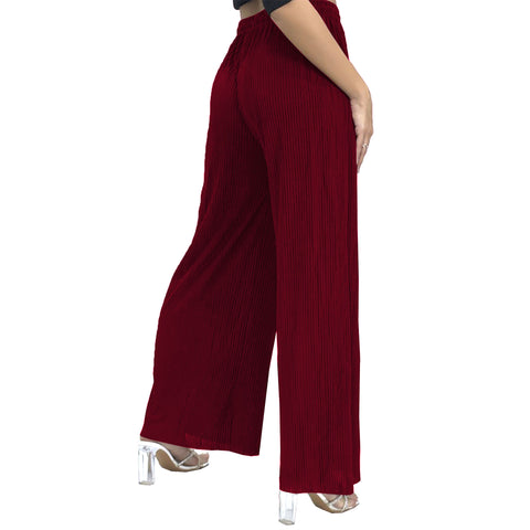 Hannah Ribbed Palazzo Trousers