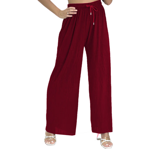 Hannah Ribbed Palazzo Trousers