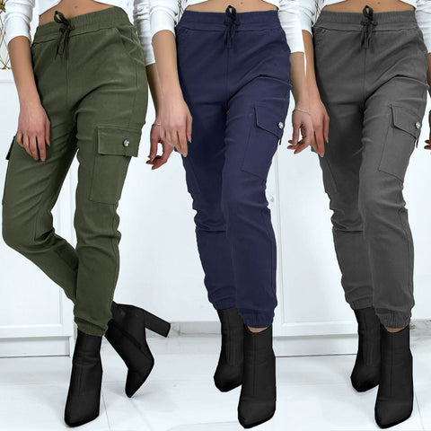 (478/479) Stretchy Cargo Pocket Trousers