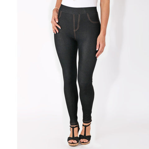 (5602) Denim Print Leggings