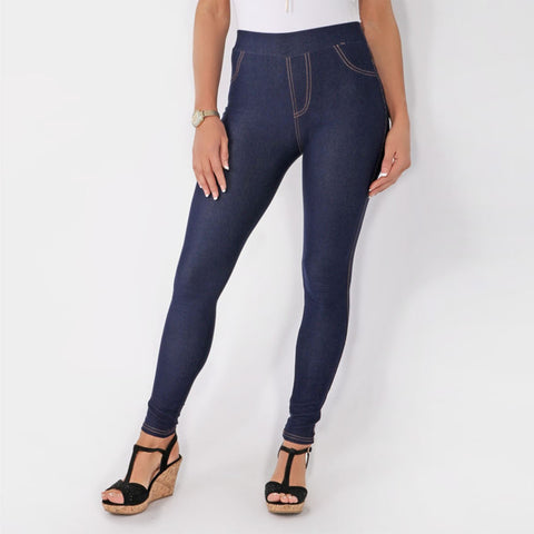 (5602) Denim Print Leggings