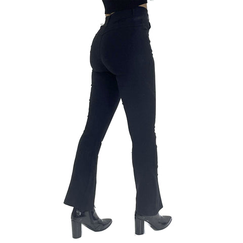 LADIES BLACK STRETCH JEANS WOMENS VARIOUS BOOTLEG SKINNY LEG SLIM FIT JEAN PANTS