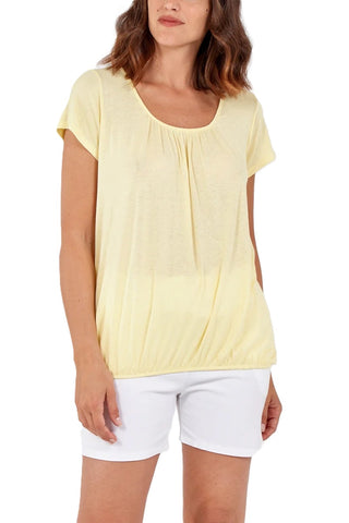 NEW LADIES PLUS SIZE SCOOP NECK STRETCHY JERSEY TOP WOMENS T-SHIRT GYPSY 12-20