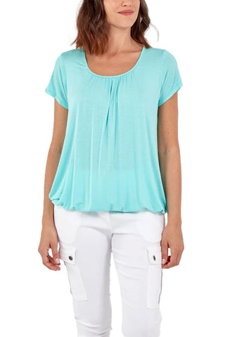 NEW LADIES PLUS SIZE SCOOP NECK STRETCHY JERSEY TOP WOMENS T-SHIRT GYPSY 12-20