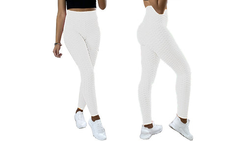 Ladies Honeycomb Textured Leggings
