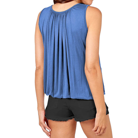 Anna Necklace Ruched Neck Vest