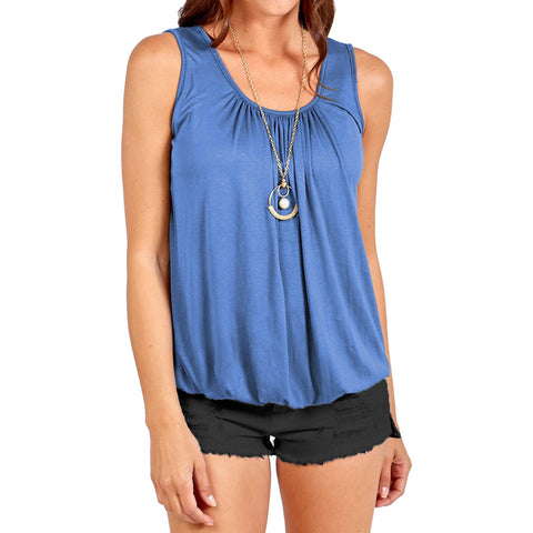 Anna Necklace Ruched Neck Vest