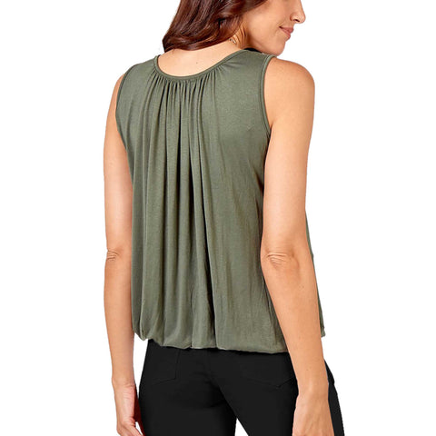 Anna Necklace Ruched Neck Vest
