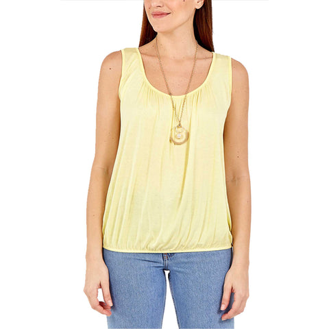 Anna Necklace Ruched Neck Vest
