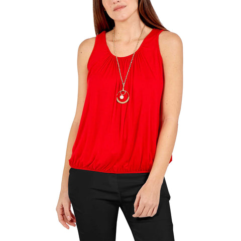 Anna Necklace Ruched Neck Vest