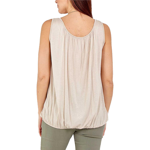 Anna Necklace Ruched Neck Vest