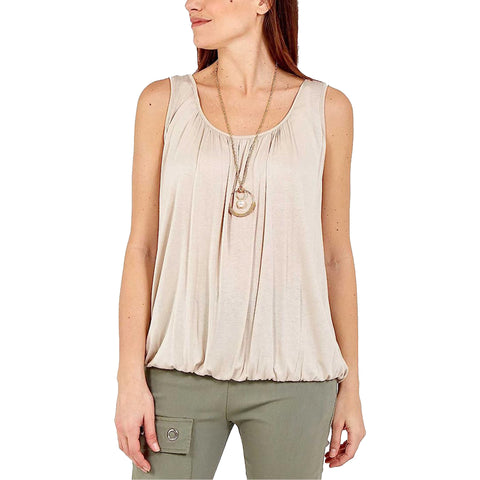 Anna Necklace Ruched Neck Vest