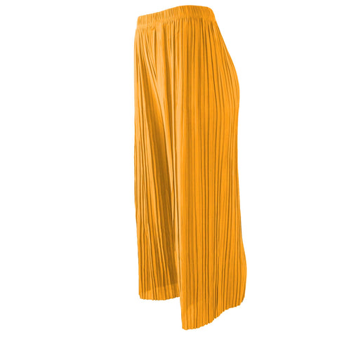 (18411) Pleated 3/4 Wide Leg Trousers