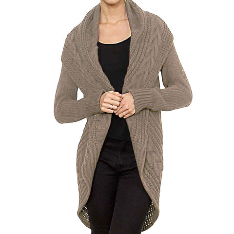 Chunky Cable Knit Cardigan