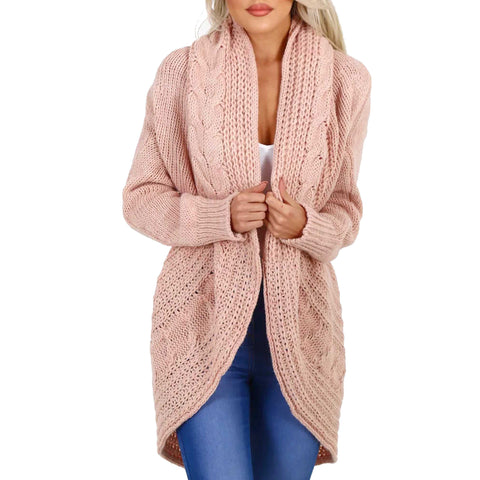 Chunky Cable Knit Cardigan