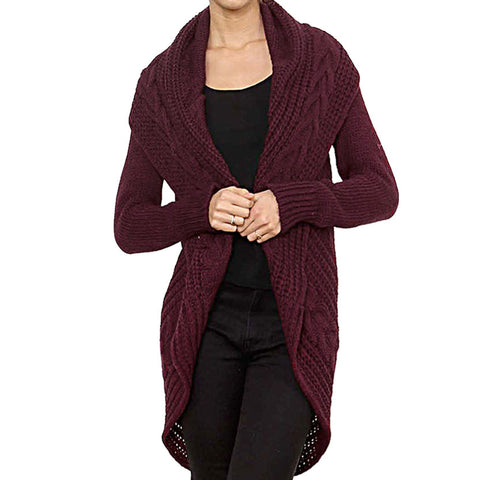 Chunky Cable Knit Cardigan