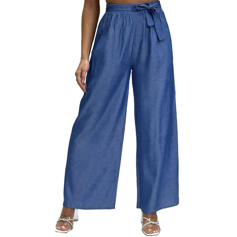 Jenny Denim Palazzo Trousers