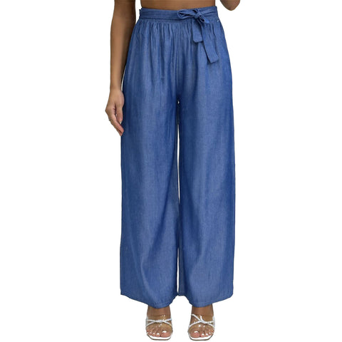Jenny Denim Palazzo Trousers