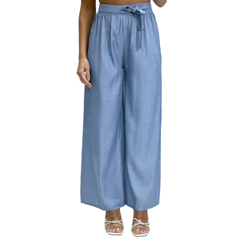 Jenny Denim Palazzo Trousers