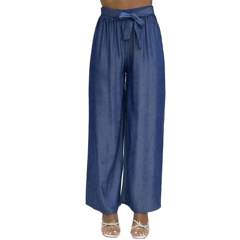 Jenny Denim Palazzo Trousers