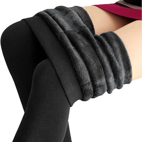 (99897) Plus Size Fur Lined Leggings