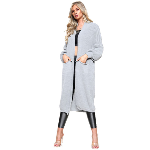 Balloon Sleeve Long Cardigan