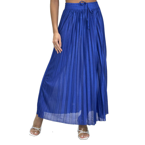Fiona Satin Pleated Skirt