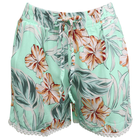 Pom-Pom Printed Cotton Shorts