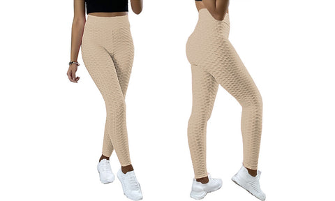 Ladies Honeycomb Textured Leggings